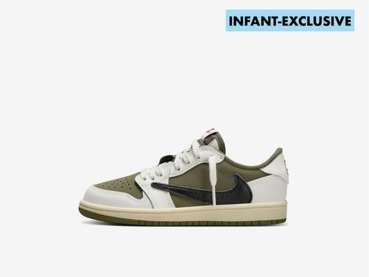 Air Jordan 1 Low Travis Scott Medium Olive (PS & TD)