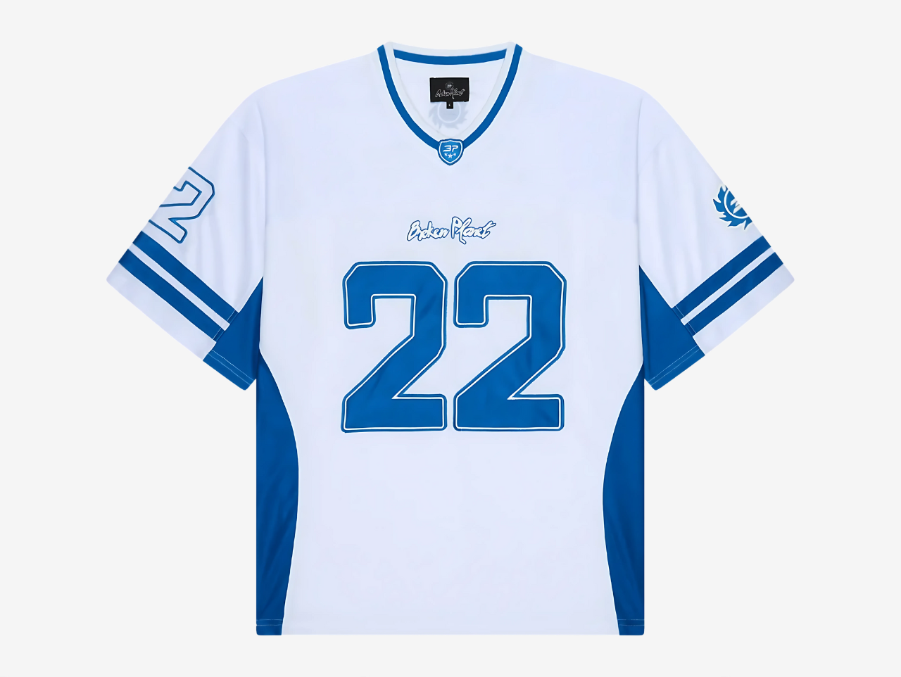 Broken Planet Football Jersey White Blue