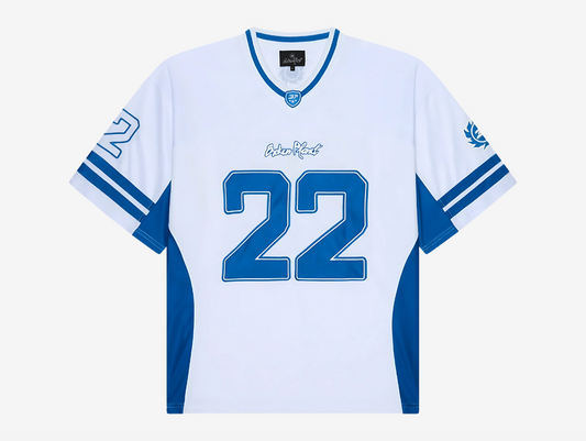 Broken Planet Football Jersey White Blue