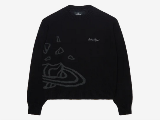 Broken Planet Knit Sweater Midnight Black