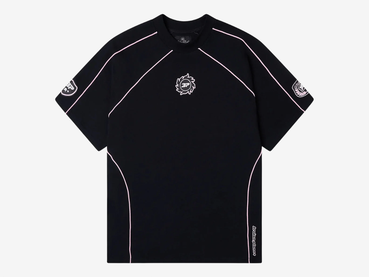 Broken Planet Performance T-Shirt Black Pink