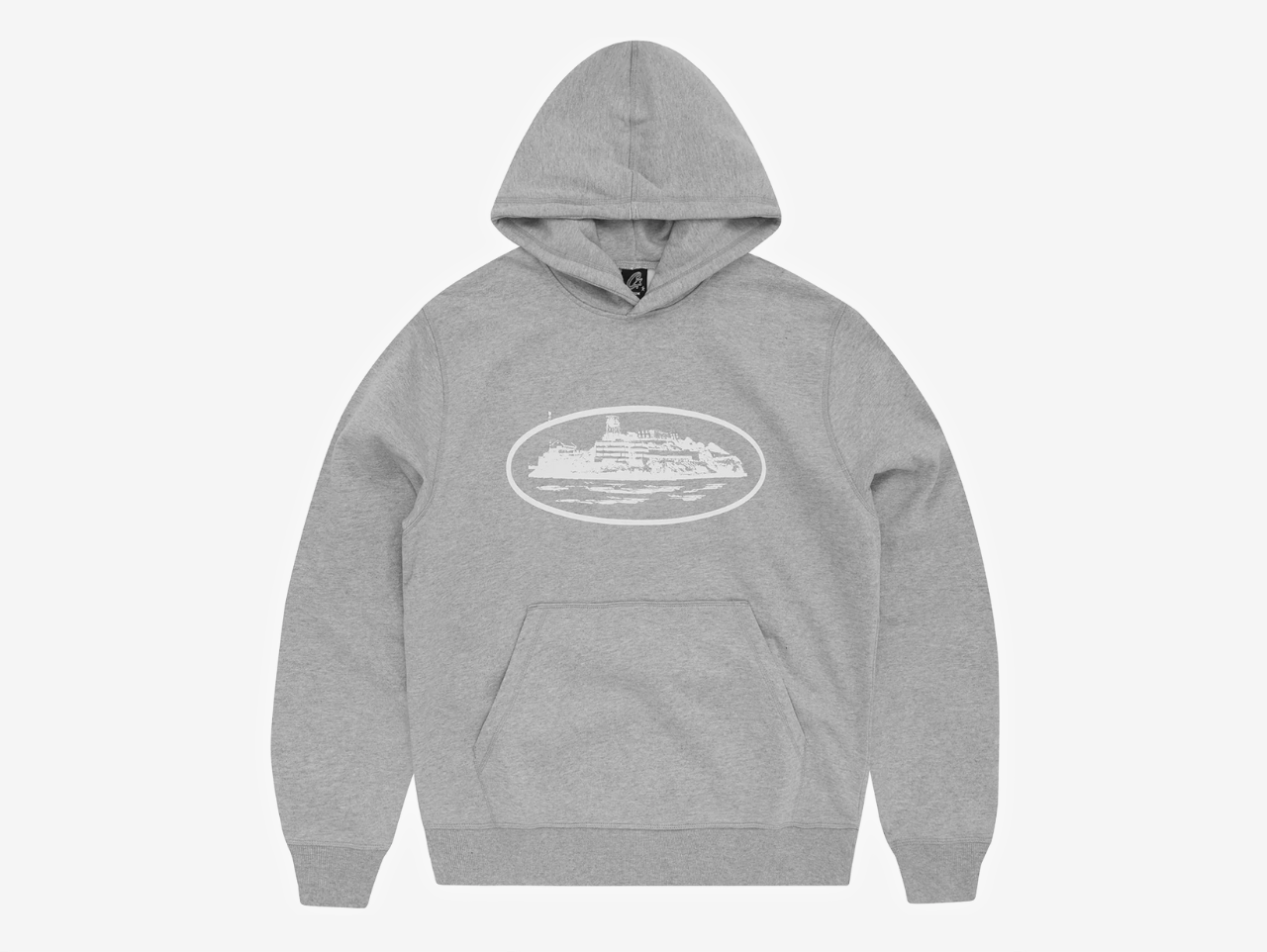Corteiz Alcatraz Hoodie Heather Grey