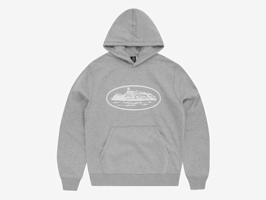 Corteiz Alcatraz Hoodie Heather Grey