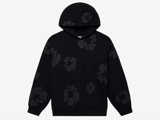 Denim Tears Cotton Wreath Hoodie Monochrome Black