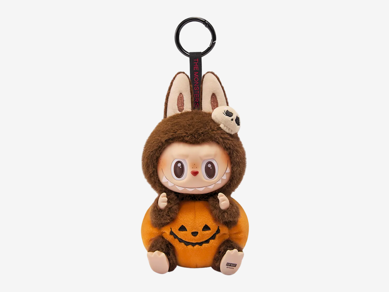 Pop Mart Labubu Halloween Sitting Pumpkin Hanging Vinyl Plush
